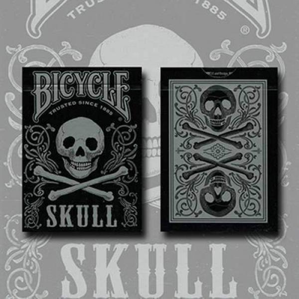 Bicycle Skull Metallic (Silver) USPCC by Gambler's...