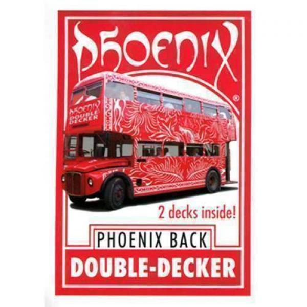 Phoenix Double Decker (two Red decks) by Card-Shark - Poker size