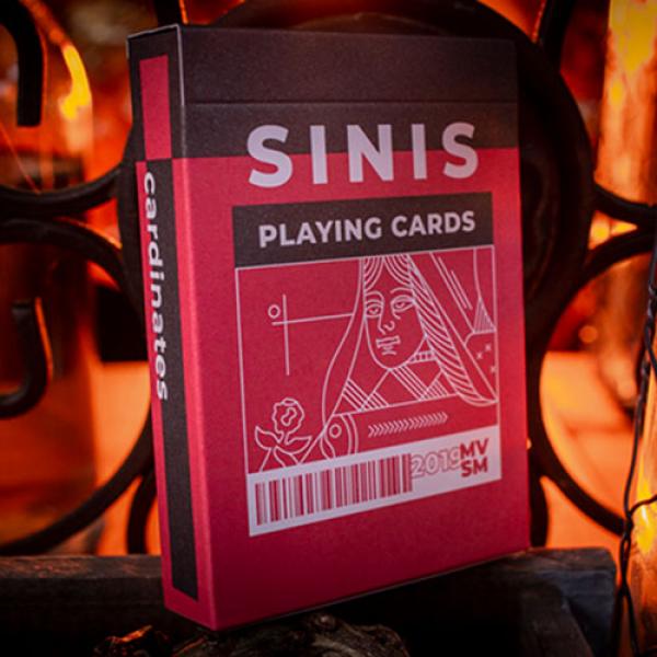 Sinis (Raspberry and Black) Playing Cards by Marc ...
