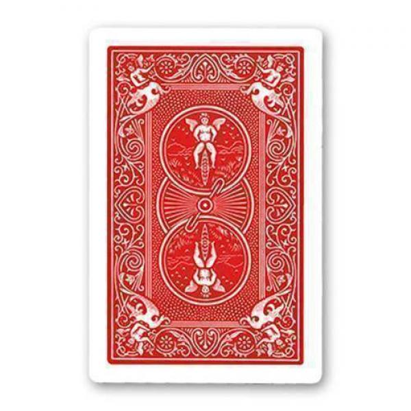 Jumbo Bicycle Gaff Card (Double Back, RED/RED)