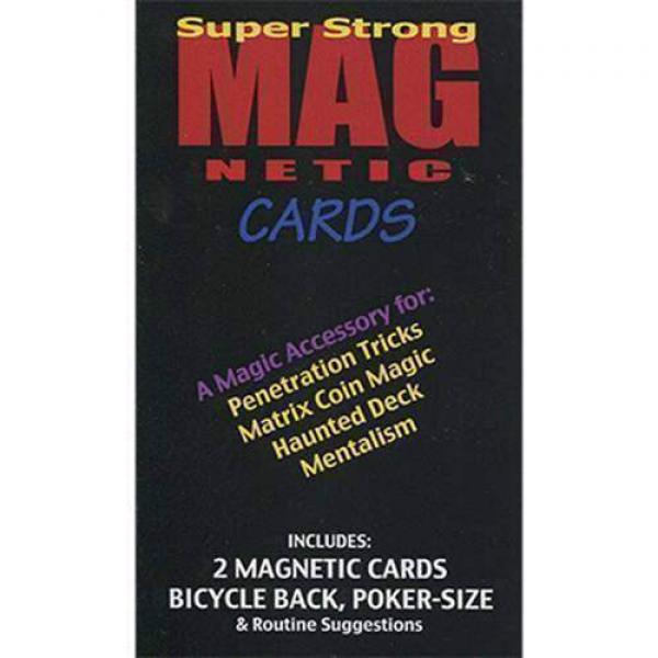 Magnetic Cards (2 pack-Blue) by Chazpro Magic