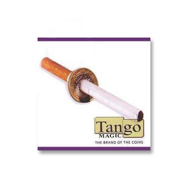 Cigarette thru Coin - one sided (spring system) by Tango Magic  - 1 Euro