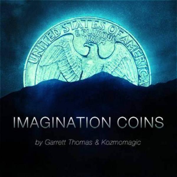 Imagination Coins Euro (DVD and Gimmicks) by Garrett Thomas and Kozmomagic - DVD 
