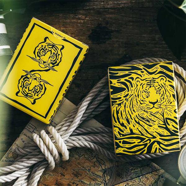 The Hidden King Playing Cards - Yellow by BOMBMAGIC