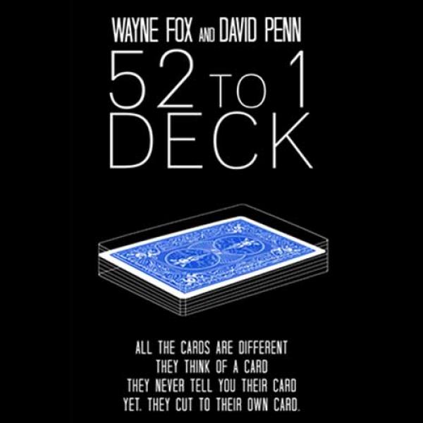 The 52 to 1 Deck Blue (Gimmicks and Online Instruc...