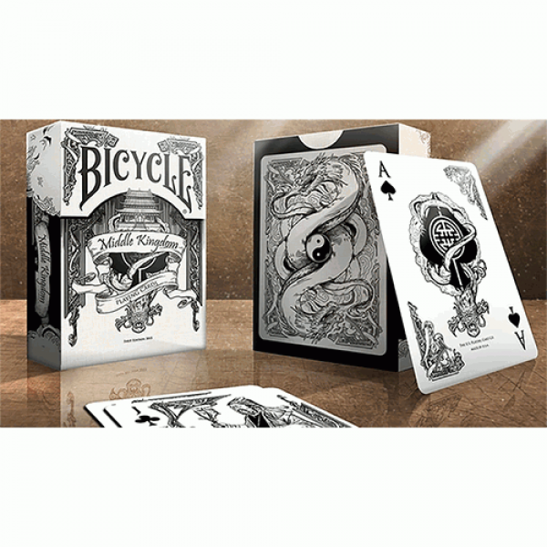 Bicycle Middle Kingdom (White)  Playing Cards Prin...