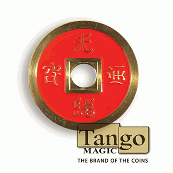 Dollar Size Chinese Coin (Red) by Tango (CH032)
