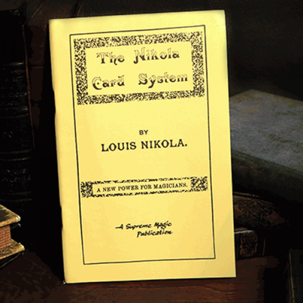 The Nikola Card System by Louis Nikola - Book
