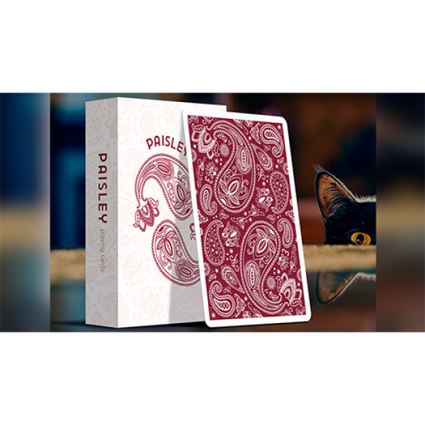 Limited Edition Paisley (Ruby Red) Playing Cards