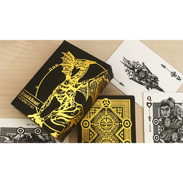 Blood and Beast (Gold-Gilded) Playing Cards