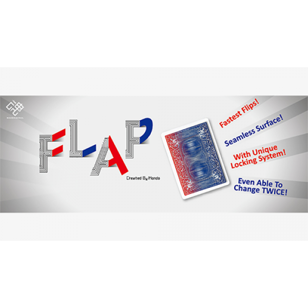 Modern Flap Card (Red Box Face to Blue Back Card t...