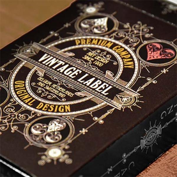Vintage Label Playing Cards (Silver Gilded White Edition) by Craig Maidment
