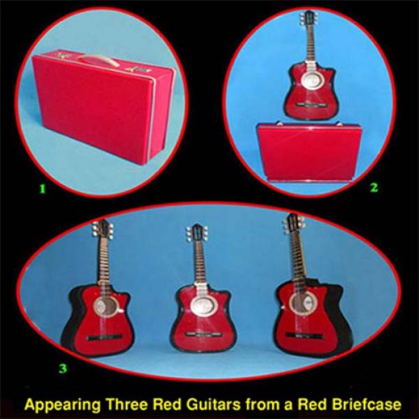 Appearing Guitars from Briefcase (3/Red) by Black ...