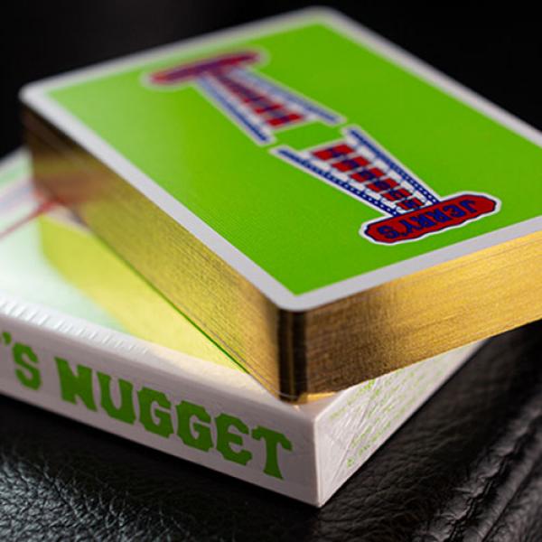 Gilded Vintage Feel Jerry's Nuggets (Green) Playing Cards