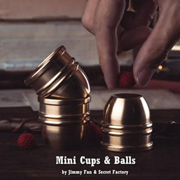 Mini Cups and Balls (Brass) by Secret Factory