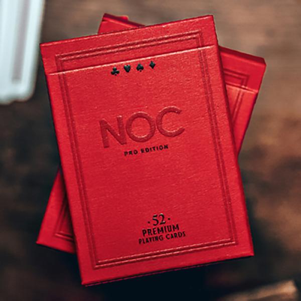 NOC Pro 2021 (Burgundy Red) Playing Cards - Marked