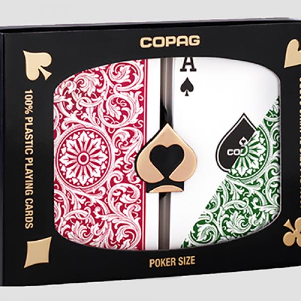 Copag 1546 Plastic Playing Cards Regular Index Gre...