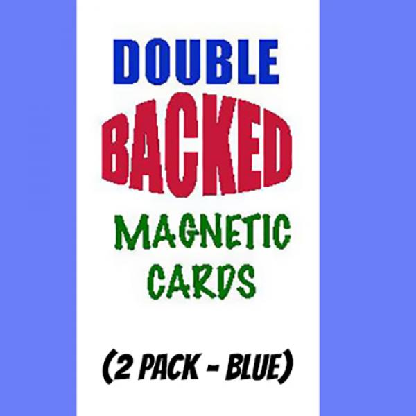 Magnetic Cards (2 pack/Blue) by Chazpro Magic.