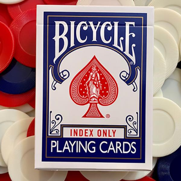 Stripper Bicycle Index Only Blue Playing Cards