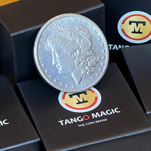 Replica Morgan Magnetic Coin (Gimmicks and Online Instructions) by Tango Magic
