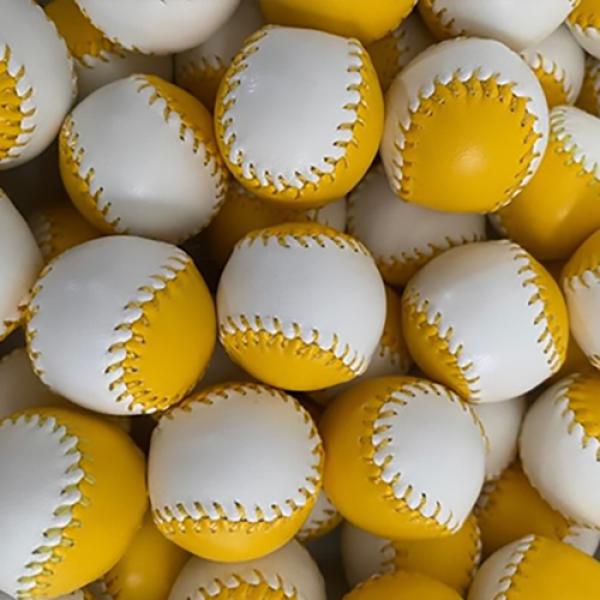 Set of  4 Leather Balls for Cups and Balls (Yellow...