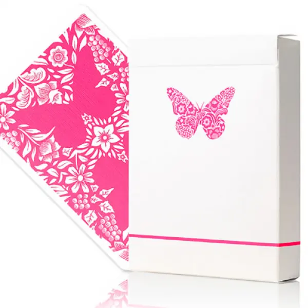 Butterfly Worker Marked Playing Cards (Pink) by On...