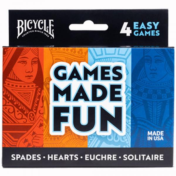 Bicycle 4 Game Pack (Euchre, Spades, Hearts and So...