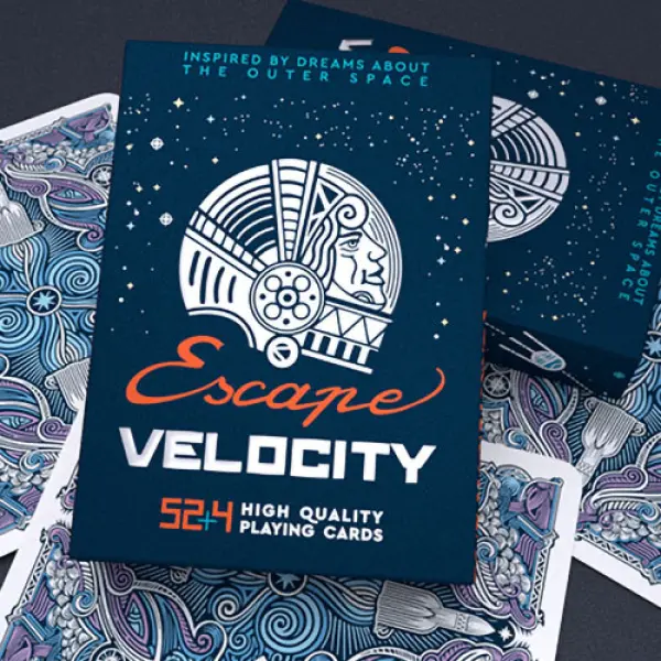 Escape Velocity (Blue) Playing Cards