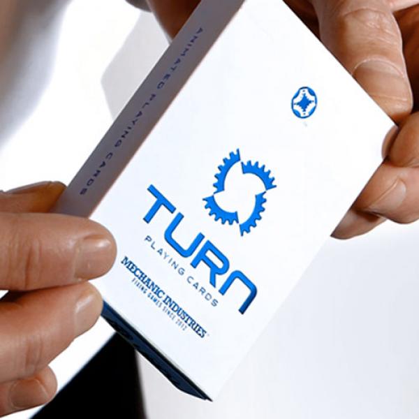 TURN (Blue) Playing Cards by Mechanic Industries