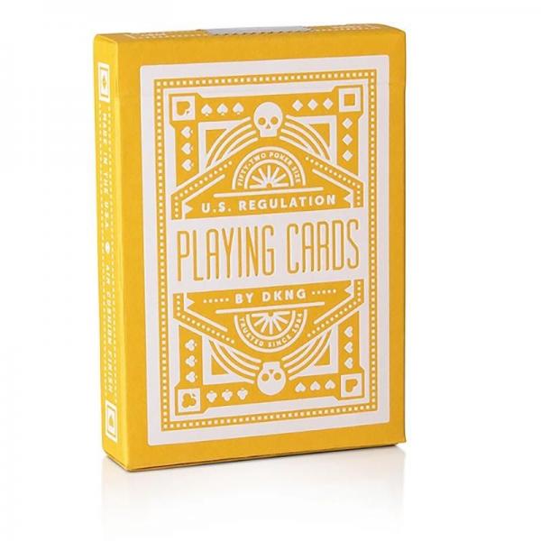 DKNG Yellow Wheels Playing Cards by Art of Play