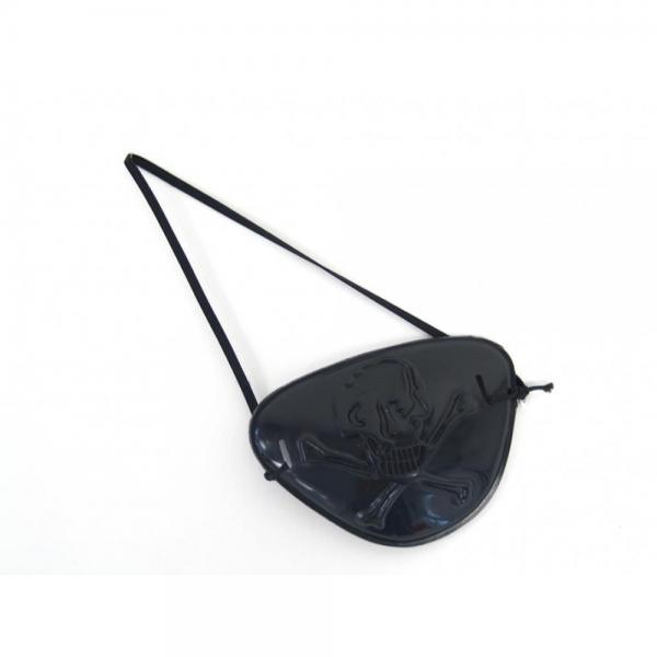 Plastic eye patch with relief - black
