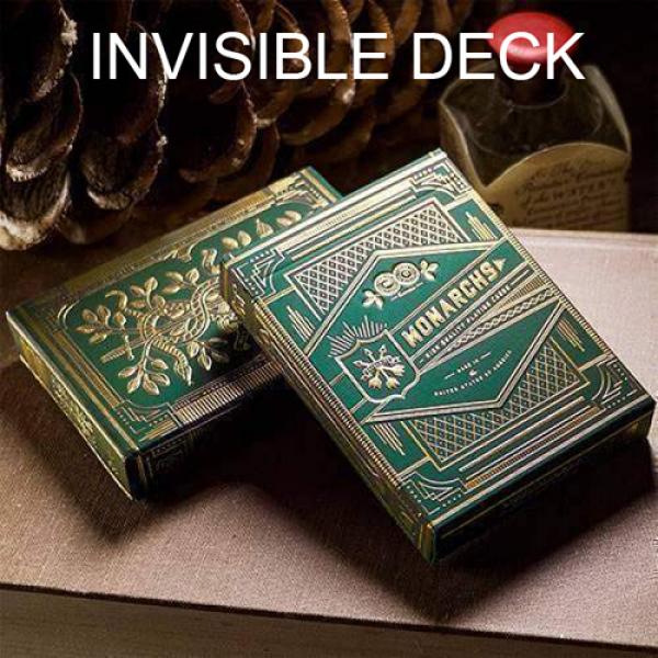 Invisible Deck Monarchs  Playing Cards (Green) by Theory11