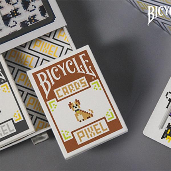 Bicycle Pixel Cat and Dog Set Playing Cards by TCC