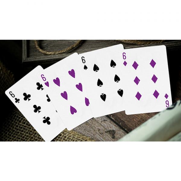 666 Purple Playing Cards by Riffle Shuffle