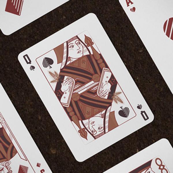 Hops & Barley (Copper) Playing Cards by JOCU Playing Cards