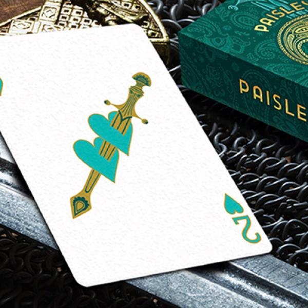 Paisley Royals (Teal) Playing Cards by Dutch Card House Company