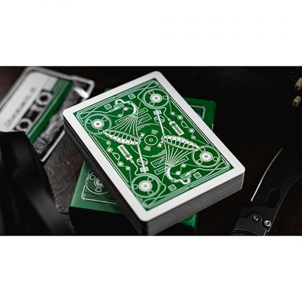 Soundboards V4 Green Edition Playing Cards by Riffle Shuffle