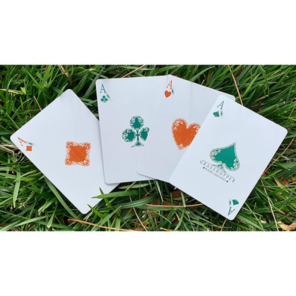 Gilded Grasshopper Light (Jade) Playing Cards