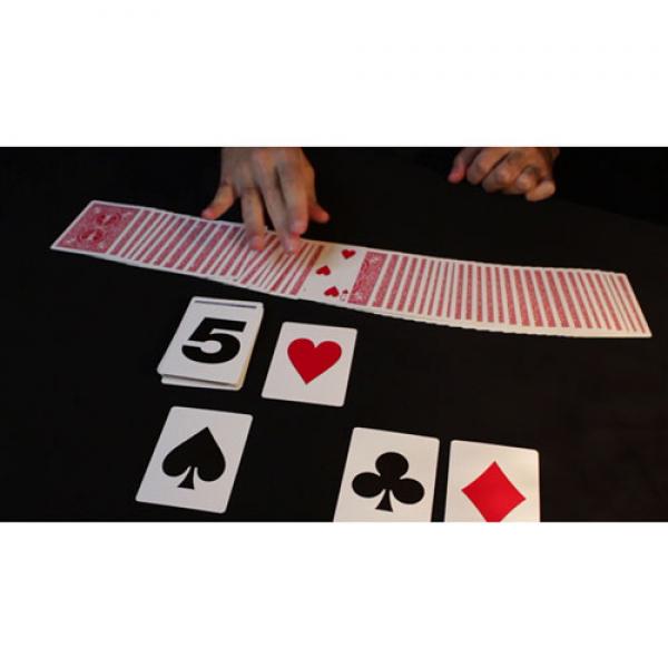 Bicycle Special NUMBERS Red Playing Cards (plus 11 Online Effects)