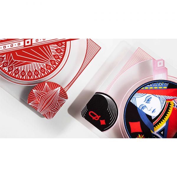 Red Transparent Playing Cards by MPC