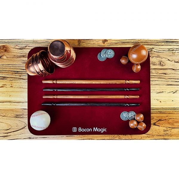 Wooden wand PRO (Bold Brown) by Harry He & Bacon Magic