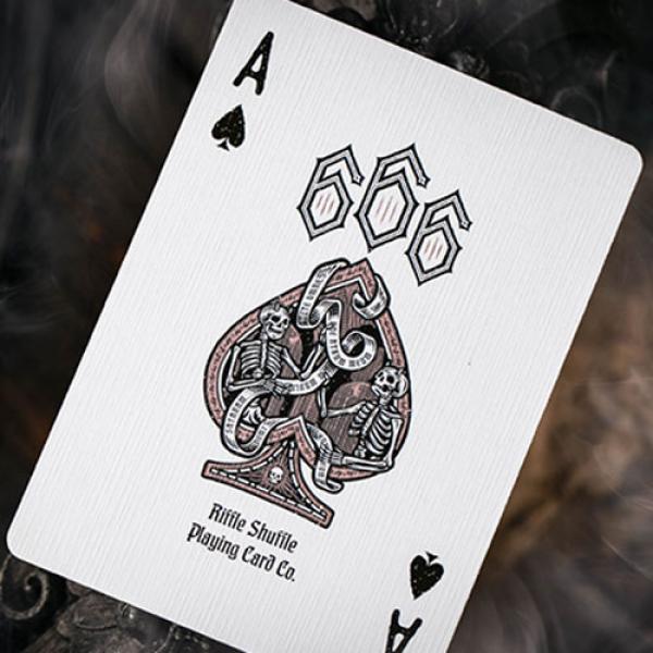 666 V4 (Rose Gold) Playing Cards by Riffle Shuffle