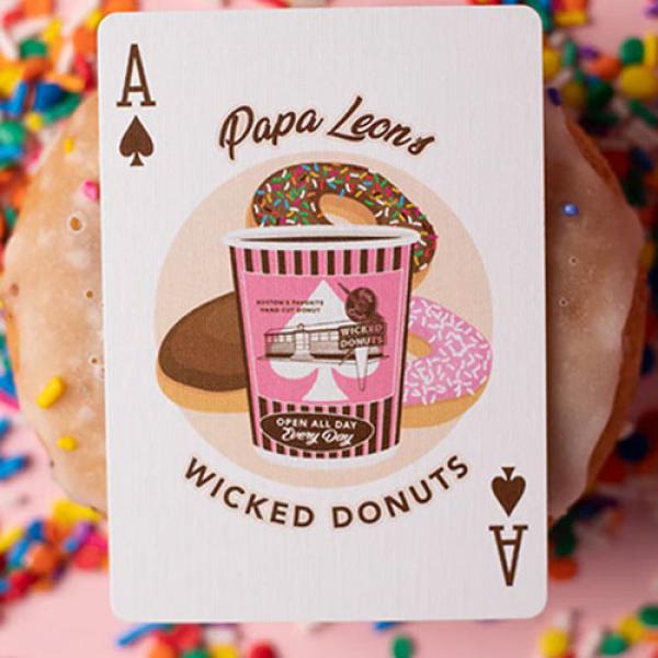 Papa Leon's Wicked Donuts (Vanilla) Playing Cards by Wounded Corner and Cam Toner