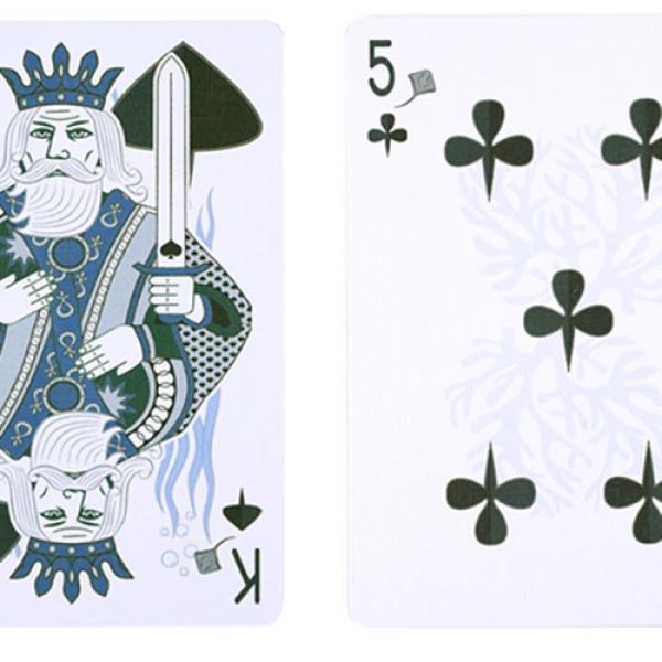 Gilded Bicycle Stingray (Teal) Playing Cards