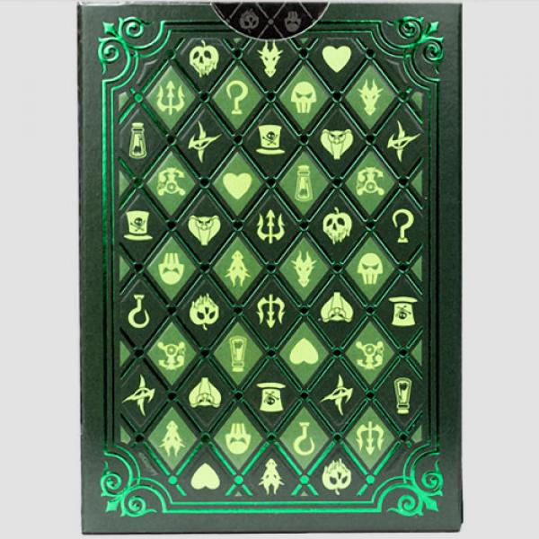 Bicycle Disney Villains (Green)  by US Playing Card Co.