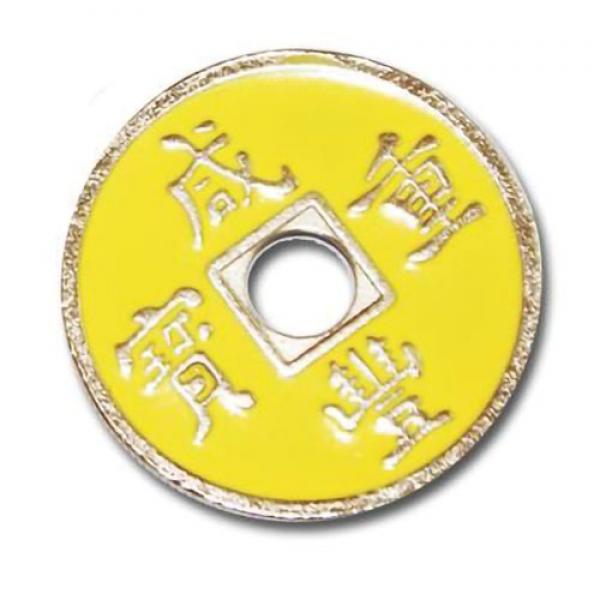 Chinese Coin Yellow (half dollar size)